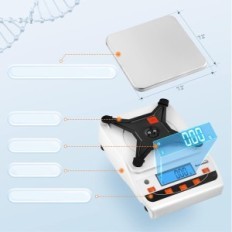 Laboratory weight Bonvoisin 5000g x 0.01G E-precision electronic for kitchen and jewelry