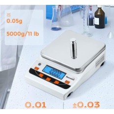 Laboratoriumgewicht BONVOISIN 5000G x 0,01 g e-precisie elektronisch voor keuken en sieraden
