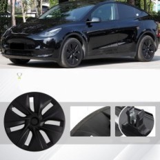 Tesla Wheel borítók modell Y KAVANIC 19 inch mat fekete 4 darab OEM 2020- 2023 0030653