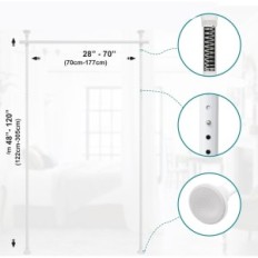 Standing Screen 178x317 cm Rod naar Firan, partitie