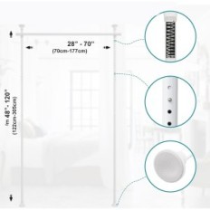 Standing Screen 178x317 cm Rod to Firan, partition