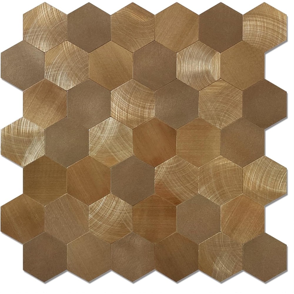 Self-adhesive tiles 4mm Wostick - 10 pieces for walls / cuisine Ebronze