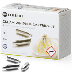 Sifonikassette vahukoore N2O gaasi 10 tk. Hendi 588208