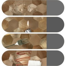 Piastrelle autoadesive 4mm Wostick - 10 pezzi per pareti / Cucina Ebronze