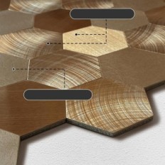 Carreaux auto-adhésifs 4mm Wostick - 10 pièces pour murs / cuisine EBronze