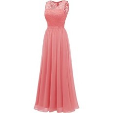 Vestido de noite dessentells lace long size s