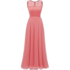 Vestido de noite dessentells lace long size s