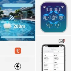 Vattentester för pool och spa Ryakka Pro 7W1 pH CL TDS ORP EG-temperatur
