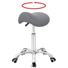 Sedia Sgabello Sella Antlu Ergonomico Sgabello da salotto grigio