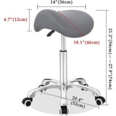 Silla de taburete Sillín Antlu Ergonómico Taburete de asientos gris