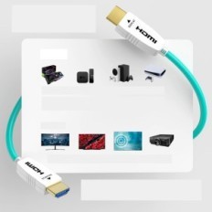 HDMI optički kabel 2.1 8K Rupro 3m 48Gbps s izložbom HDMI uha