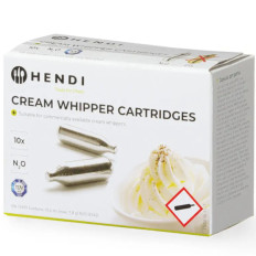 Cartuchos Sifão para Chantilly N2O Gas 10 PCs. Hendi 588208