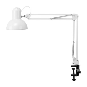 Lampada da scrivania PiX 314 bianca — vista laterale