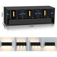 Vonkajšia lampa 3000K 2000K 2-dielna LED nástenná lampa