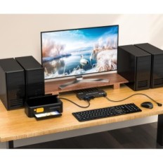 KVM HDMI spínač 4k / 60Hz do 4 počítačů 1 Monitor 4xUSB3.0 s dálkovým ovládáním