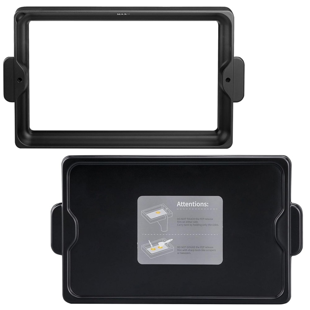 Conteneur en résine pour imprimante 3D Elegoo Saturn 2/3 avec feuille de PFA et couvercle