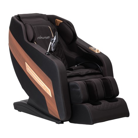 Sakura Massagesessel 306A Holz Leder - fortschrittliche Massagefunktionen — Seitenansicht