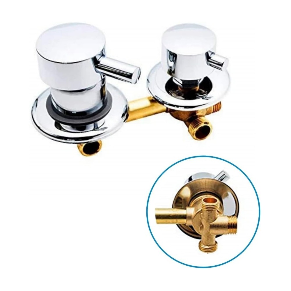 Faucet shower valve AFuder 2/3 / 4/5-way brass chromed