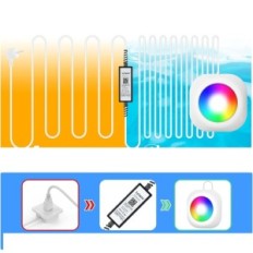 Lavandino illuminazione subacquea Led 20W Lylmle 12V IP68 Mostra