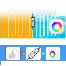 Veden valaistus vedenalainen LED 20W Lylmle 12V IP68 -näyttely