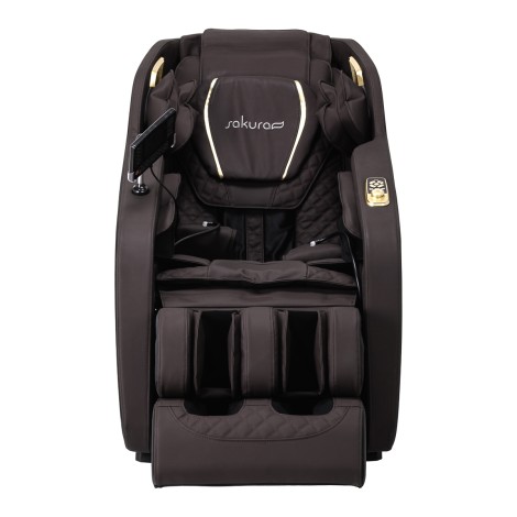Sakura hierontatuoli 306A puu, nahkajäljitelmä — etuosa