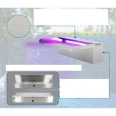 Pool-suihkulähde vesiputous 30 cm Longrun LR-8630 LED 7 Värit