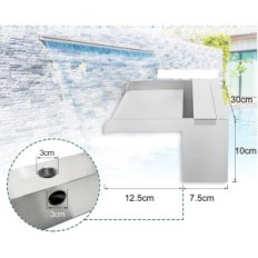 Fonte da piscina com cachoeira 30 cm Longrun LR-8630 LED 7 cores