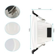 Intelligent belysning Geyueya 9W WiFi / Bluetooth 10 stykker