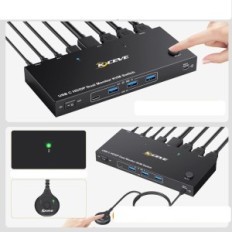 KVM YOUTINGHDAV USB- C 2 PCs 2 Dual 4K @ 60Hz monitorok