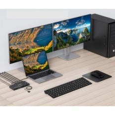 Switch KVM Yoinghdav USB-C 2 Računala 2 Dual 4K monitori @ 60Hz