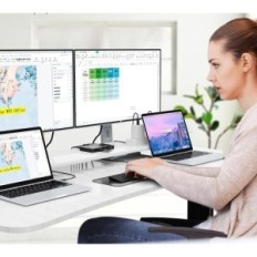 Wechseln Sie KVM YouTinghdav USB-C 2 PC 2 Dual HDMI Monitore 4k @ 60Hz 65W PD