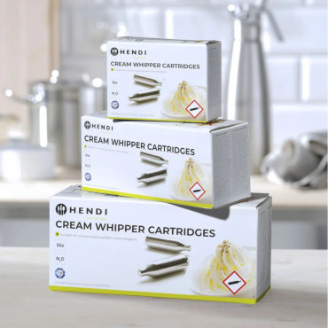 Cartuchos de SIPHON para la crema batida N2O GAS 10 PCS. Hendi 588208