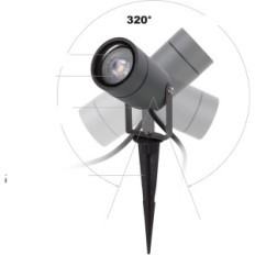 Εξωτερικός προβολέας για τον κήπο Dalight Gu10 IP65 αδιάβροχο 4 κομμάτια