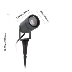 Buitenkoplamp voor tuin Dalighter GU10 IP65 Waterdicht 4 stuks