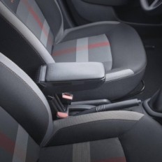 Rati Armrest Armster S για Fiat 500 2016-2024 Μαύρο Vegan δέρμα με ένα πρόχειρο