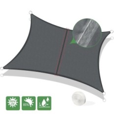 Sunglass axt ēnā 4x5 m ūdensnecaurlaidīgs UV antracīts