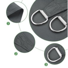 Sunglass axt ēnā 4x5 m ūdensnecaurlaidīgs UV antracīts