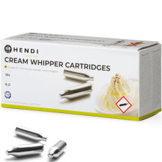 Cartucce Siphon per panna montata con Gas 50 PCS N2O. Hendi 586907