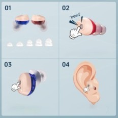 Hearing Aid for Seniors 32 Channels + ELCTRTICI VHP-1633 ETUI Exhibition