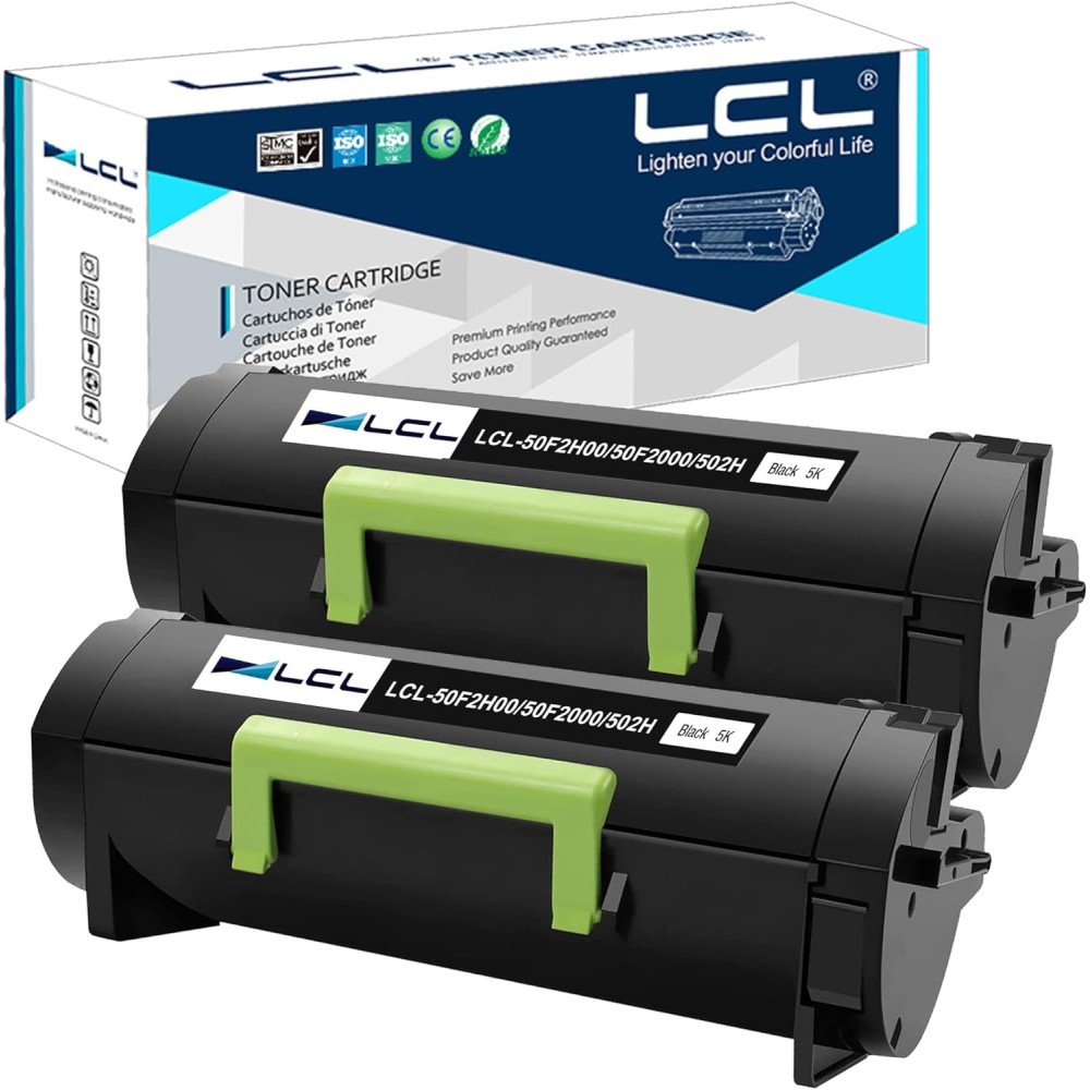 LCL 50F2H00 / 50F2H0E Toner pour Lexmark MS310 / 312/315/410 5000 p. 2 pcs.