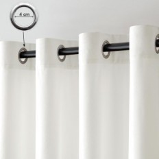 Miulee 140x265 cm Schleiervorhänge Weiß Nicht-Verdrahtung zum Schlafzimmer- und Wohnzimmer