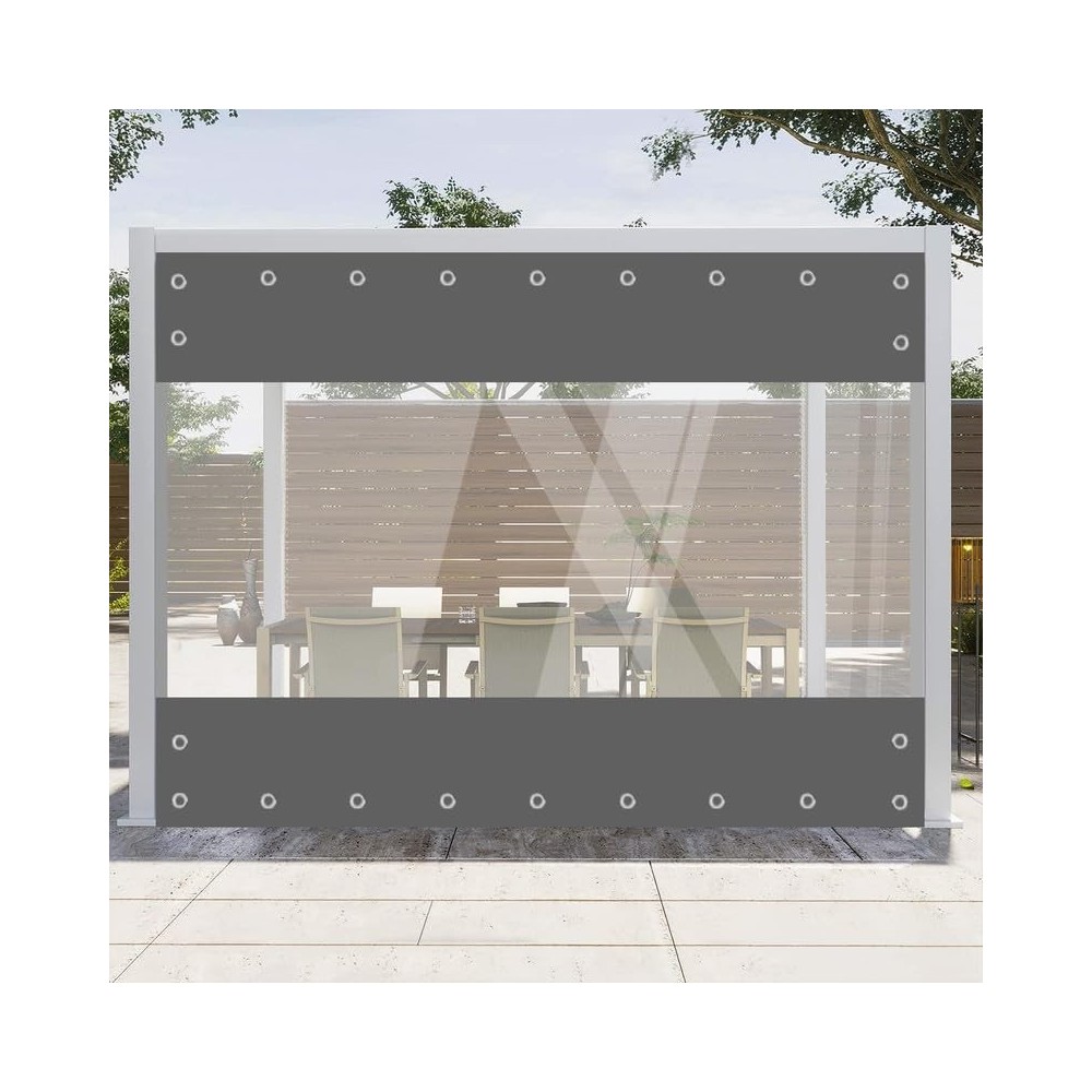 Inclinaison transparente PVC 420 g / m2 avec étangs imperméable 3x3m