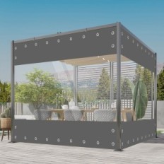 Tilt transparent PVC 420 g / m2 with ponds waterproof 3x3m