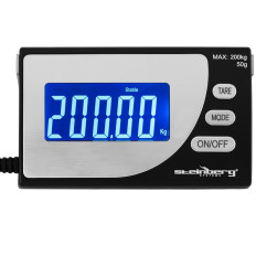 Iepakojums Rūpnieciskais svars līdz 200 kg / 50 g USB LCD