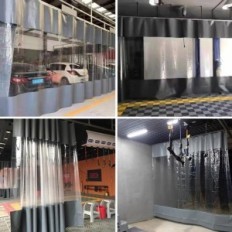 Inclinação transparente PVC 420 g / m2 com lagoas à prova d'água 3x3m