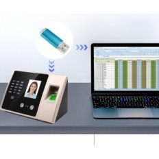 Brugt / ufuldstændig biometrisk arbejdstid optager med linjelæser