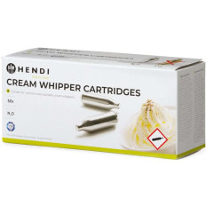 Sifona kārtridži putukrējumu ar N2O gāzes 50 gab. Hendi 586907