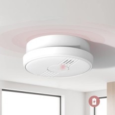 Röksensor och brandlarm Putogesafe 206C rökdetektorer 10 år 12 st.