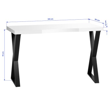Momo 04-BL Cosmetische Tafel — vooraanzicht