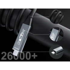 USB- C száloptikás kábel USB- C 10 m GeoHN.G 5Gbps PD 60W DP1.4